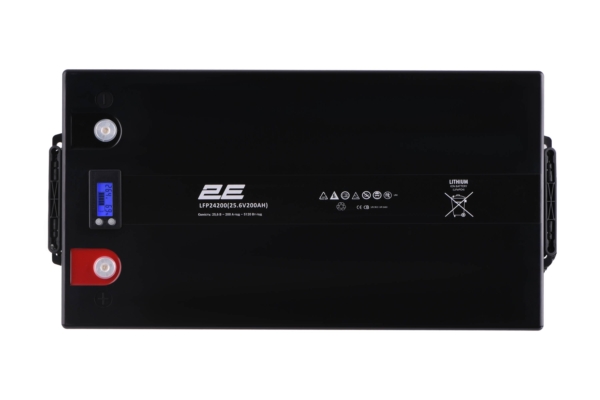 2E Акумуляторна батарея LFP24, 24В, 200А•год, LCD 8S