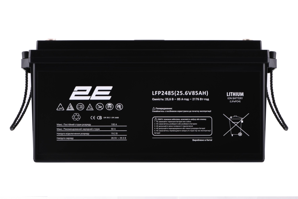 2E Акумуляторна батарея LFP24, 24В, 85А•год, LCD 8SS