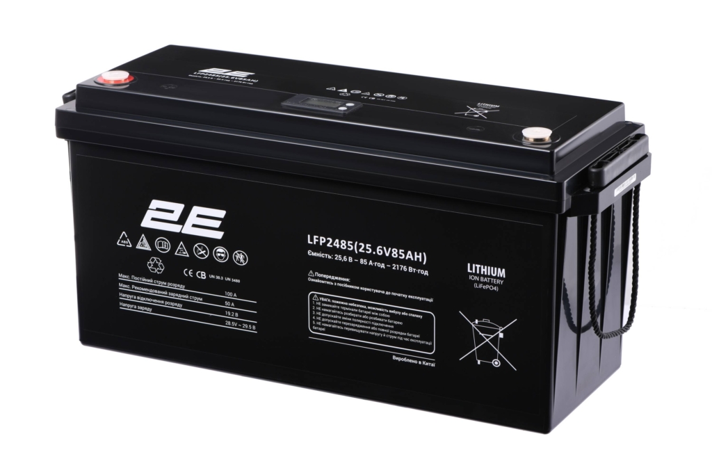 2E Акумуляторна батарея LFP24, 24В, 85А•год, LCD 8SS
