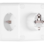 Power adapter 2E 4XSchuko with switch, white