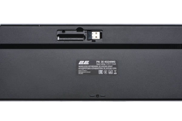 Клавиатура 2E KS240 WL BT Gray