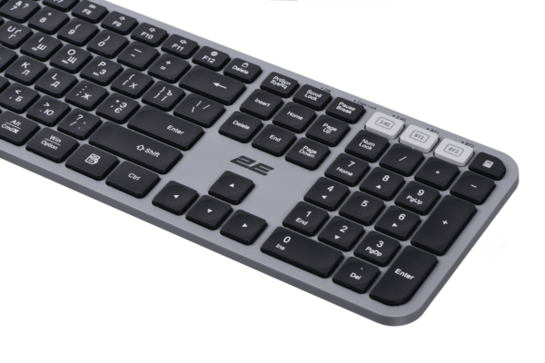 Клавиатура 2E KS240 WL BT Gray
