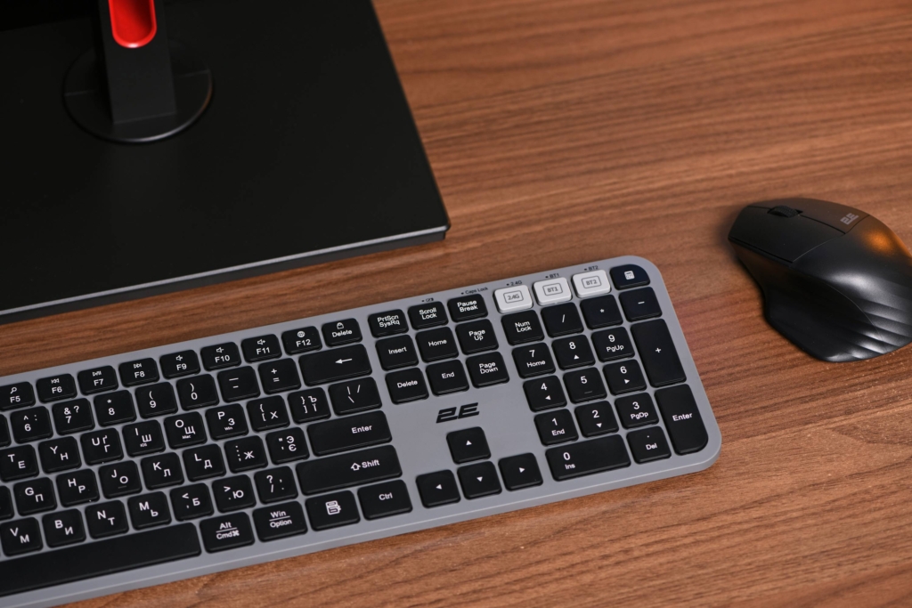Keyboard 2E KS240 WL BT Gray