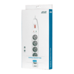 Surge Protector 2E with 5 sockets and a switch 3G1.5, 10m, white