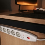 Surge Protector 2E with 5 sockets and a switch 3G1.5, 5m, white