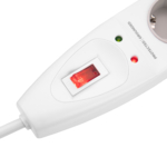 Surge Protector 2E with 5 sockets and a switch 3G1.5, 5m, white