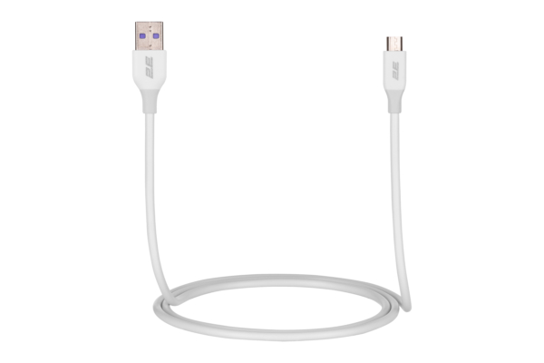 2E Cable USB-A – microUSB Glow, 1m, white