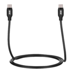 Кабель 2E USB-C – USB-C, Glow, 60W, 1m, black