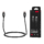 Кабель 2E USB-C – USB-C, Glow, 60W, 1m, black