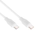 2E Кабель USB-C – USB-C Glow 60W 1m White