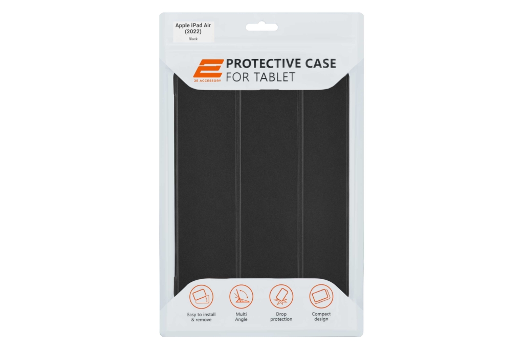 2Е Basic Case for Apple iPad Air (2022), Flex, Black