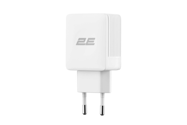 Набор Сетевое ЗУ 2E Wall Charger Dual USB-A 2.1A + кабель USB-C White