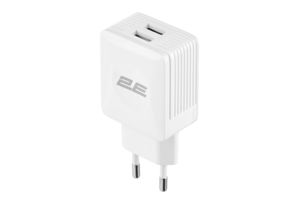 Набор Сетевое ЗУ 2E Wall Charger Dual USB-A 2.1A + кабель USB-C White