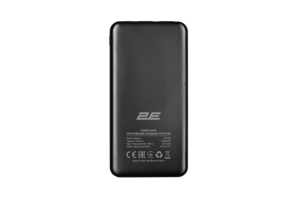 Power Bank 2E Slim 10000 mAh Black