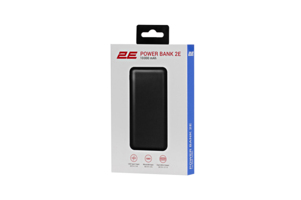 2E Універсальна літієва батарея Power Bank Slim 10000mAh Black