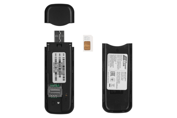 2E Мобільний 4G Wi-Fi маршрутизатор PowerLink (MiFi 1) USB/LTE/1x2FF SIM/WiFi 2.4GHz Black