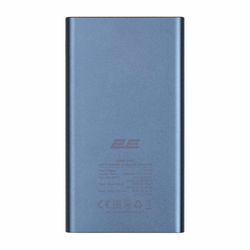 2E Акумулятор портативний літій-іонний Power bank 24000мА·год 100Вт PD, QC, чорний