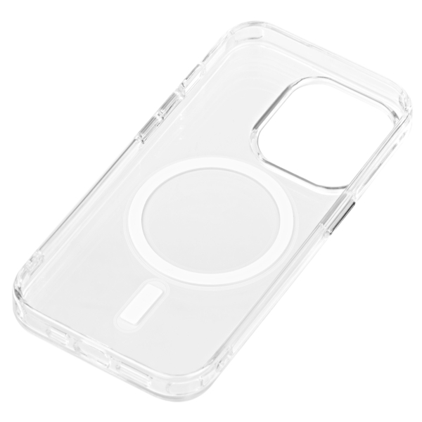 2Е Basic Case for iPhone 15 Pro, Transparent MagSafe Cover, Clear