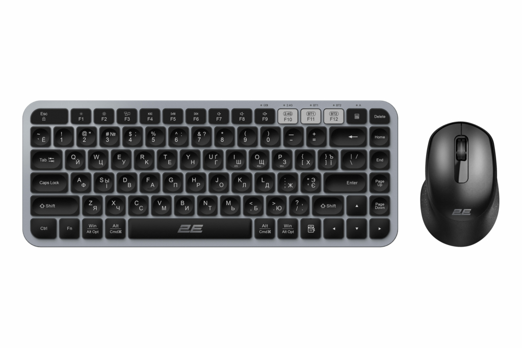Комплект 2E MK430WBGR Black/Grey