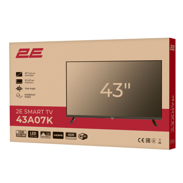 Смарт-телевизори 2E 43A07K