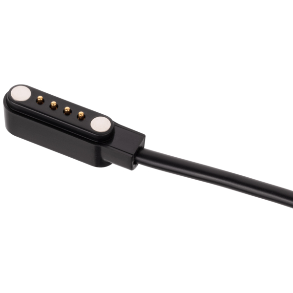 2E USB Charging Cable for Alpha SQ Smart Watch, magnetic, black
