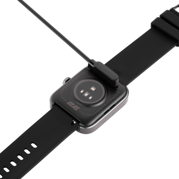 2E USB Charging Cable for Alpha SQ Smart Watch, magnetic, black
