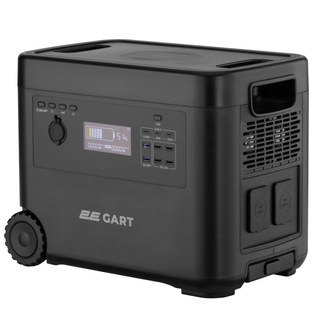 Portable Power Station 2E Gart, 2000 W, 2160 Wh, Fast Charging