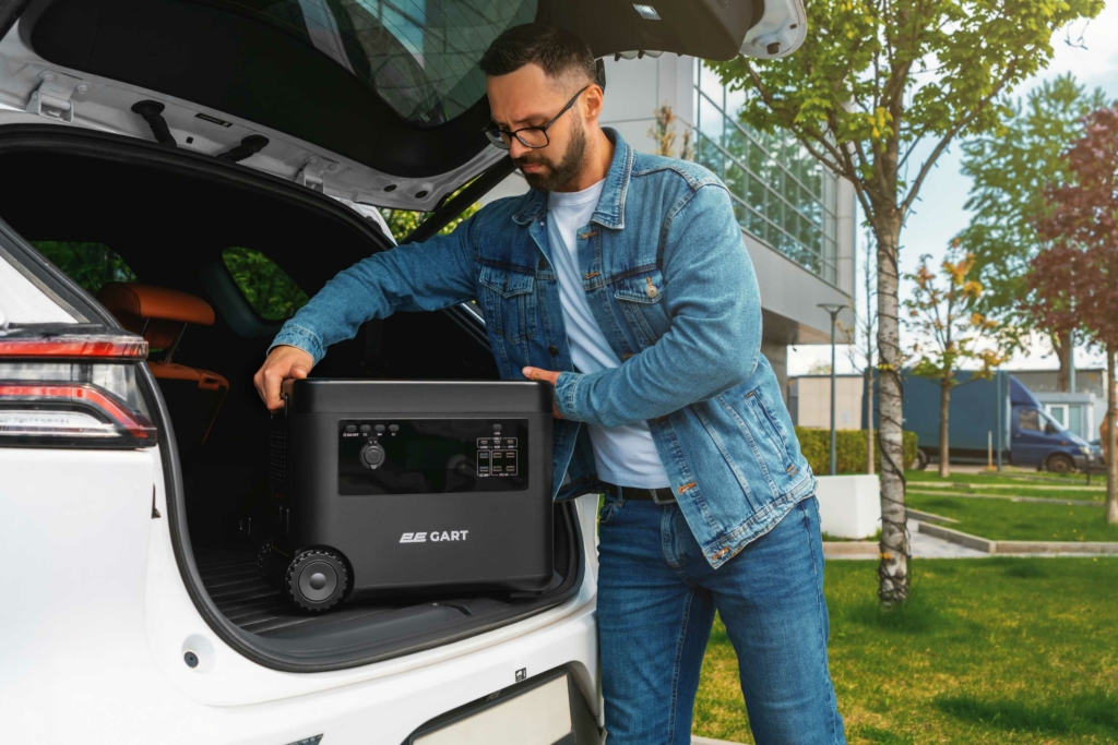 Portable Power Station 2E Gart, 2000 W, 2160 Wh, Fast Charging