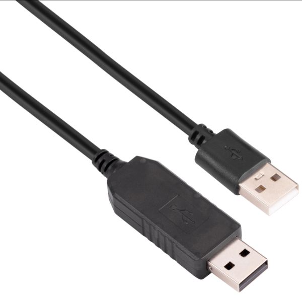 Кабель питания USB-A – DC 5.5х2.5мм 2Е 1м, 12В, 1A, черный