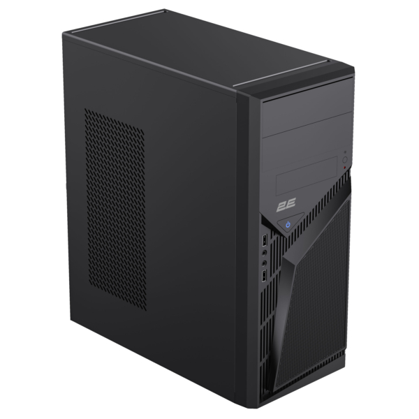2E Корпус TeamX TMX07 з БЖ 2E ATX400W 2xUSB2.0 1×80мм VGA 310мм, ATX чорний