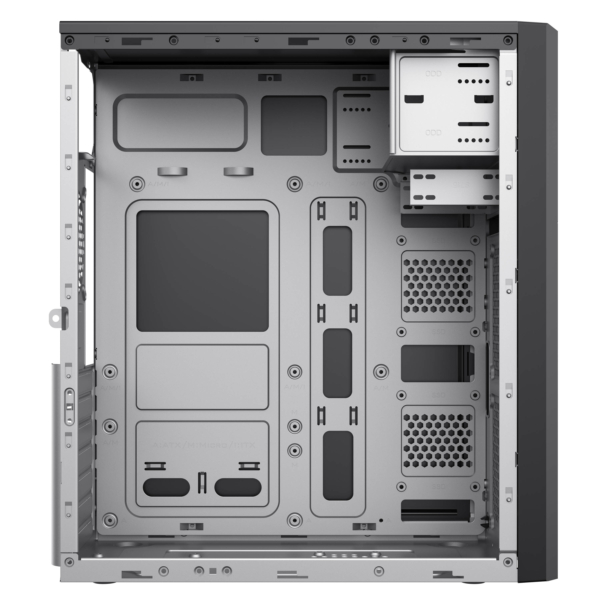 2E Корпус TeamX TMX07 з БЖ 2E ATX400W 2xUSB2.0 1×80мм VGA 310мм, ATX чорний