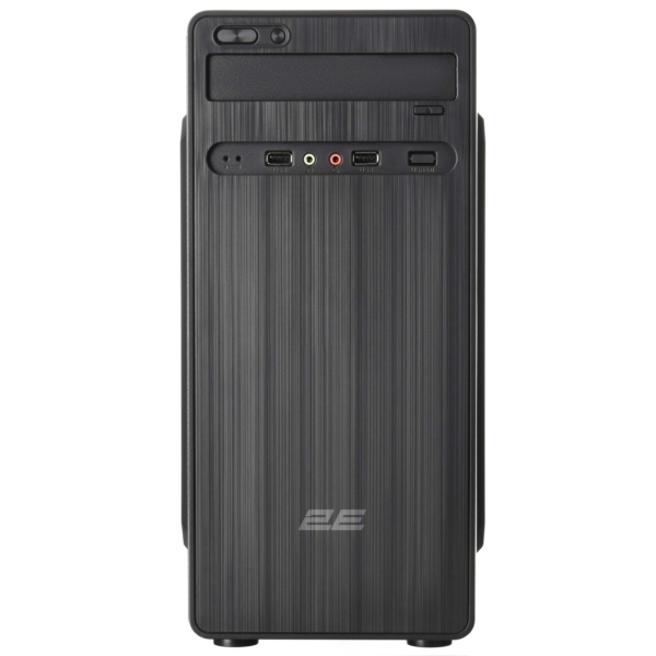 2E PC case Vigeo TMQ0109, with PSU 2E ATX400, 2xUSB2.0, VGA 325mm, mATX, black