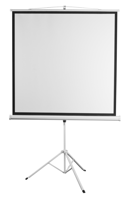 Tripod screen 2E 1:1, 80″, 1.45×1.45 m, MW