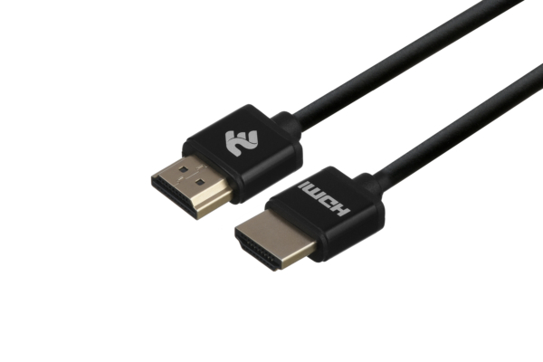 2E Cable HDMI (M/M) 2Е, 2m, 2.0, Slim High Speed Aluminum, black