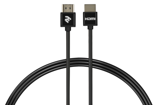 2E Cable HDMI (M/M) 2Е, 2m, 2.0, Slim High Speed Aluminum, black