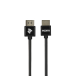 2E Cable HDMI (M/M) 2Е, 2m, 2.0, Slim High Speed Aluminum, black