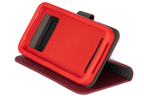 2Е Universal case, 5.5″-6″ (145х75х10 мм), SILK TOUCH, Сarmine red