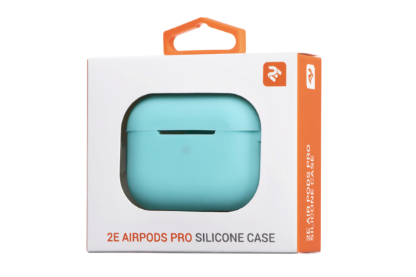 2Е case for AirPods Pro (Gen 1-2, 2019-2022), Pure Color Silicone (2.5mm), Mint