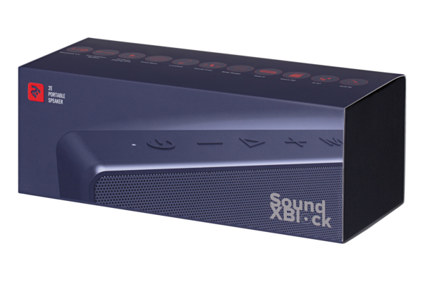2E Акустическая система SoundXBlock TWS, MP3, Wireless, Waterproof Blue