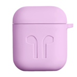 2E earphone case for Apple AirPods, Pure Color Silicone Imprint (1.5mm), Lavender