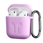 2E earphone case for Apple AirPods, Pure Color Silicone Imprint (1.5mm), Lavender