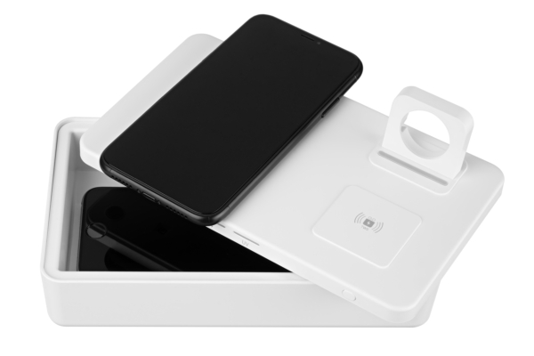 UV sterilizer box with wireless charger 2E UVSB010, Qi