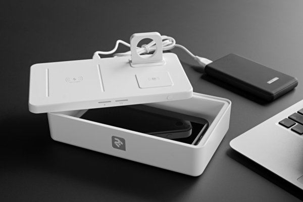 UV sterilizer box with wireless charger 2E UVSB010, Qi