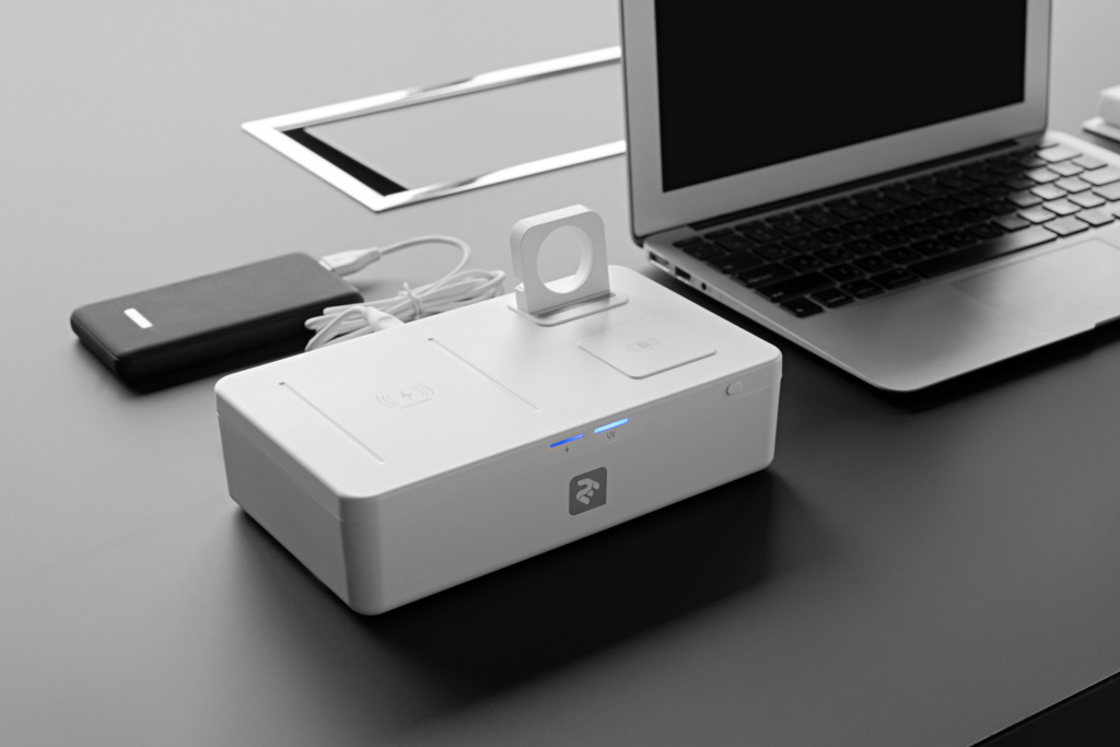 UV sterilizer box with wireless charger 2E UVSB010, Qi