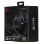 PC headset stereo On-ear 2E CH12 USB, omni-mic, 2m, black
