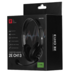 Гарнитура ПК стерео Over-ear 2E CH13 mini-jack, omni-mic, 1.2м, черный