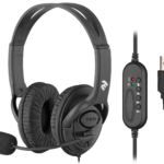 PC headset stereo Over-ear 2E CH13 USB, omni-mic, 2m, black