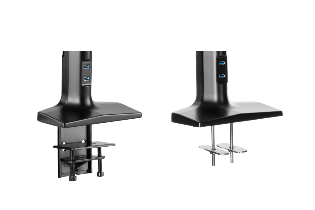 Крепление монитора настольное 2E, 1 монитор 17-43″, USB 3.0 x2