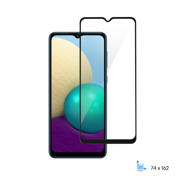 Защитное стекло 2E для Samsung  Galaxy A02 (A022), 2.5D FCFG, (1 Pack), черная рамка