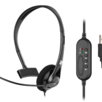 PC headset mono On-ear 2E CH11 USB, omni-mic, 2m, black